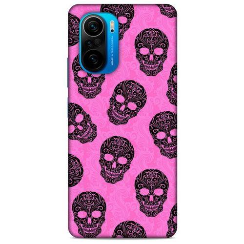 Xiaomi Poco F3 Uyumlu Kılıf Pembe Delisi (39) Liquid Crystal Kılıf Kurukafa