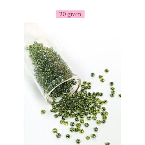 Dökme Cam Kum Boncuk (8/0) 3 mm - 4 Renk - Toplam 80 Gram - BNC423