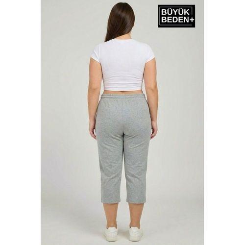 Kadın Büyük Beden Şort 3XL-6XL  Rahat Kesim Diz Altı Günlük Şort-SPR26BSRK591