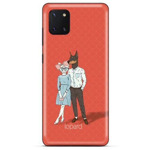 Huawei Y5P Kılıf FunnyMaX (15) Antişok Kılıf Kırmızı Kedi Köpek