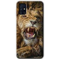 Potkal Hediye Fabrikası Samsung Galaxy M31s Kılıf HD Desen Baskılı Arka Kapak - Lion King