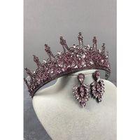 Leonis Gelin Kına Tacı Ve Damla Küpe Seti