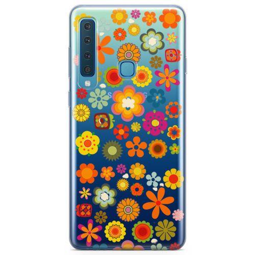Samsung Galaxy A9 2018 Kılıf Papatya Bahçesi Arka Kapak Koruma Desenli Full Koruyucu
