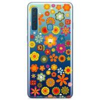 Samsung Galaxy A9 2018 Kılıf Papatya Bahçesi Arka Kapak Koruma Desenli Full Koruyucu