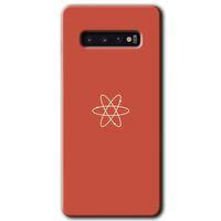 Galaxy S10 Kılıf HD Desen Baskılı Arka Kapak - Atom + Kırılmaz Cam