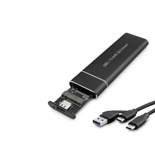 Ssd Kutu Type-C3.1 + Usb3.0 Nvme M2 Chıp Jms583 Siyah HDX1768