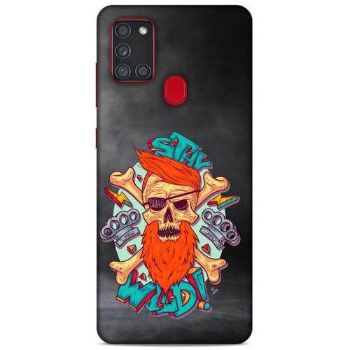 Lopard Samsung Galaxy A21s Uyumlu Kılıf Tattoo's (33) Hybrid Kılıf Stay Wild