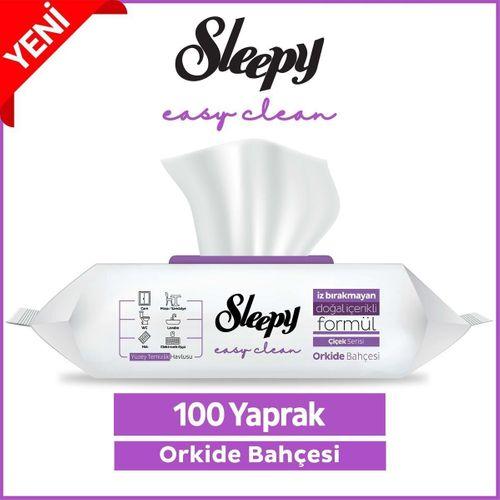 Sleepy Sleepy Yüzey Temizlik Havlusu 100 Adet Orkide