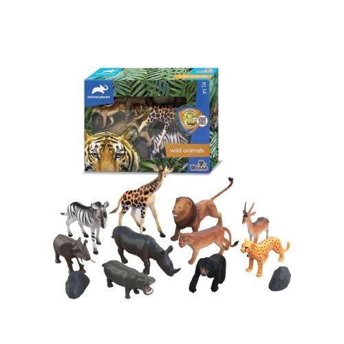 Eğitici Oyuncak  SH-5901 Vardem Kutulu 12 Parça Vahşi Hayvan Seti