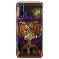 Honor View 20 Kılıf Gotik Baykuş Arka Kapak Koruma Desenli Full Koruyucu