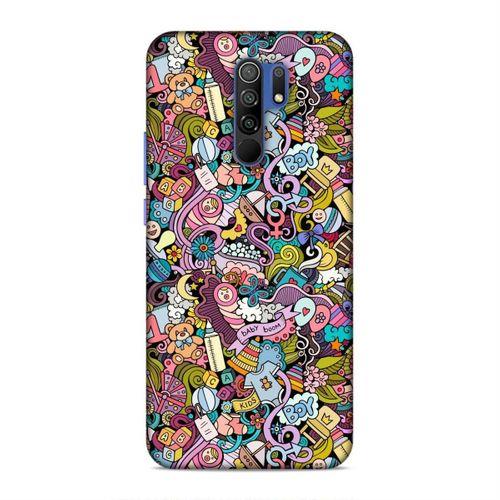 Xiaomi Redmi 9 Kılıf Erkek Bebek Giyim Doodle Arka Kapak Silikon Koruma Full Koruyucu