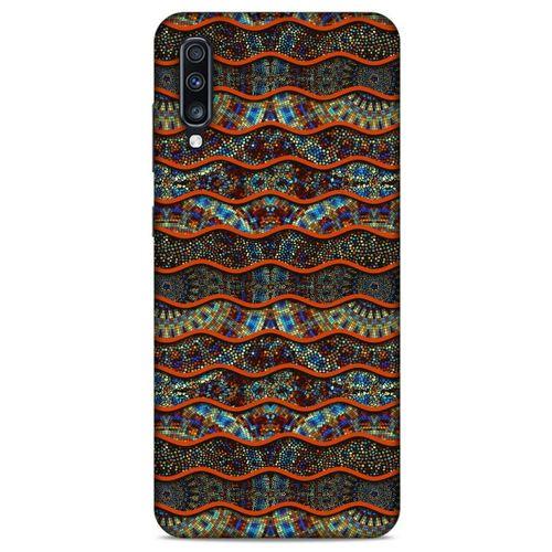 Samsung Galaxy A70 Kılıf Baskılı Özel Seri Taşlı (35) Fit Design Kılıf