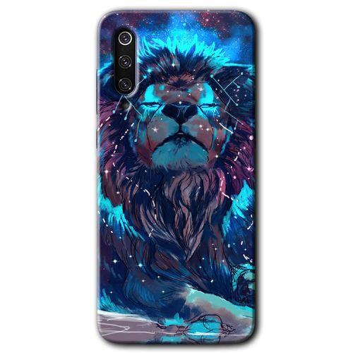 Xiaomi Mi 9 Kılıf HD Desen Baskılı Arka Kapak - Neon Aslan