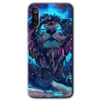 Xiaomi Mi 9 Kılıf HD Desen Baskılı Arka Kapak - Neon Aslan