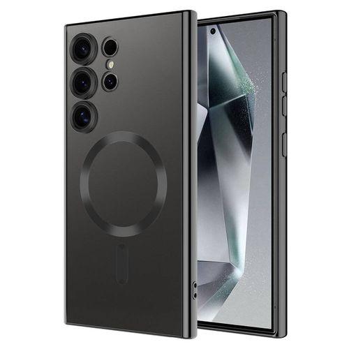 Galaxy S24 Ultra Kılıf Kamera Korumalı M-safe Wireless Şarj Özellikli Zore Demre Kapak