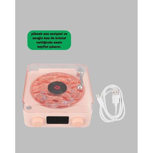 Retro Kristal Netliğinde Ses – Gece Işıklı Retro Bluetooth Hoparlör