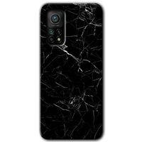 Xiaomi Mi 10T Pro HD Baskılı Kılıf + 9D Tam Ekran Koruyucu - Siyah Mermer