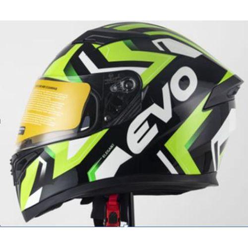 SEVGENT Kask Çeneli Gözlüklü Evo Yeşil-Siyah 31609 -L-