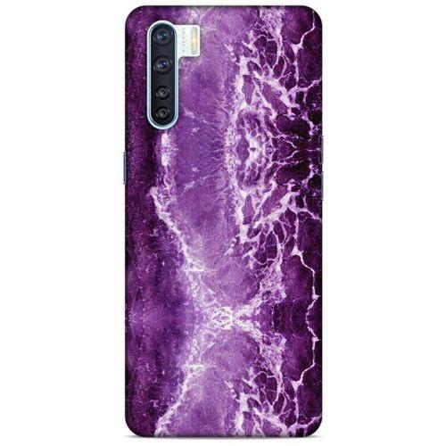 Mermer Desenli (18) Tema Telefon Kılıfları Mor Oppo A91 Kılıf