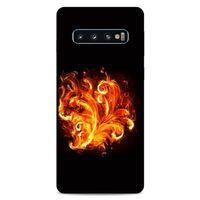 Lopard Samsung Galaxy S10 Uyumlu Kılıf FireX (22) Tam Koruma Kılıfı Ateş Buket