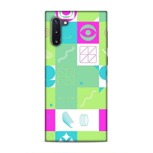 Samsung Galaxy Note 10 Uyumlu Kılıf Insomnia (30) Silicone Case Pembe Yeşil