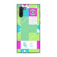 Samsung Galaxy Note 10 Uyumlu Kılıf Insomnia (30) Silicone Case Pembe Yeşil