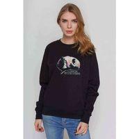 Fight Club2 Baskılı Siyah Kadın Sweashirt