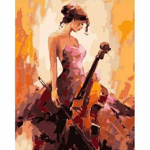 Canvas Asil Müzisyen Sayılarla Boyama Seti  Rulo 70 x 90 cm