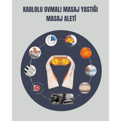 6 Başlıklı Isıtmalı Masaj Cihazı – Tüm Vücut İçin Derin Kas Masajı
