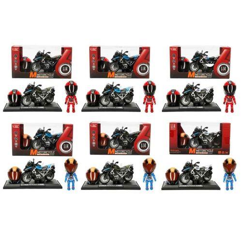 5834 MOTOSİKLET 1 14 KASKLI FİGÜR PB 3R SES IŞIK