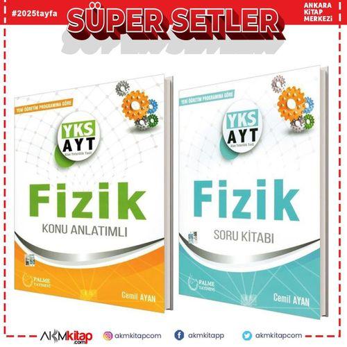 AYT Fizik Konu Anlatımı ve Soru Bankası 2 Kitap Set Palme Yayınları