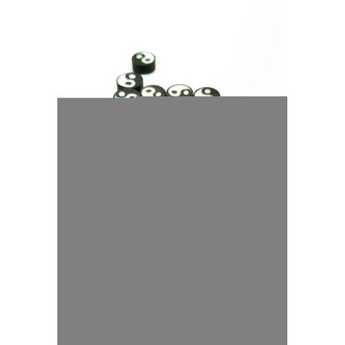 90 Adet 10 mm Polimer Kil Fimo Boncuk Takı Bileklik + 5 Metre Misina Hediye - Yin Yang - Yin Yang - Limon