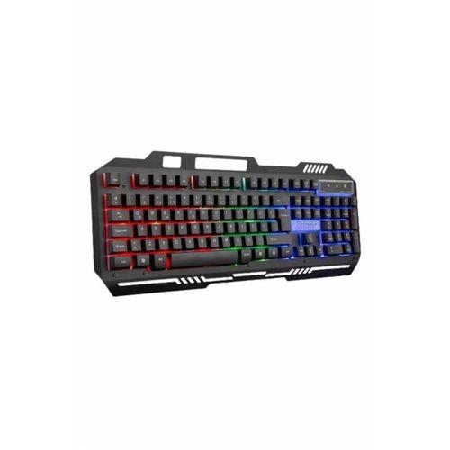 Işıklı  Q Klavye Mouse Seti Siyah   Klavye