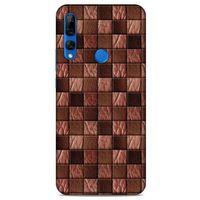 Huawei Y9 Prime 2019 Kılıf Patchwork (4) Koruma Kılıfı Açık Kahverengi