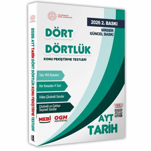 2026 YKS-AYT MEBİ-OGM Dört Dörtlük Tarih Pekiştirme Testi A4 Renkli Soru Bankası BASKI ÜCRETİ