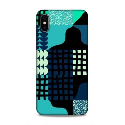 Apple iPhone XS Max Uyumlu Kılıf Insomnia (17) Tasarım Kılıf Yeşil Lacivert