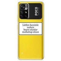 Xiaomi Poco M4 Pro 5G Kılıf HD Yazı Baskılı Silikon Arka Kapak - Yazı 14