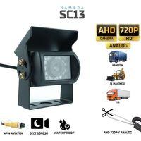 Sentinel Araç Kamera 4 Pin Aviation Soket Kamyon İş Makinası AHD 720p Analog Gece Görüşlü