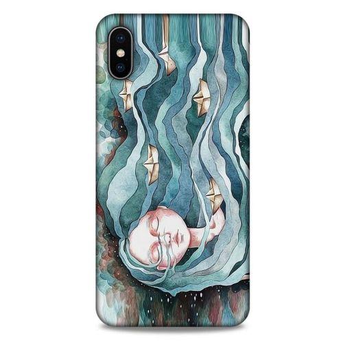 Apple iPhone XS Max Kılıf Depresyon (45) Liquid Air Kılıf Bordo Gri