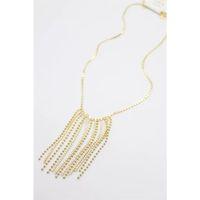 Ezme Zincir Sallantılı Kolye - Altın