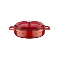 Lava Trendy Demir Döküm Pilav Basık Yayvan Tencere 24 Cm Kırmızı LV Y ST 24 K2