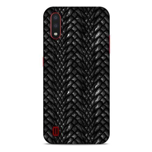 Samsung Galaxy A01 Kılıf Dragons (2) Kabı Ejderha Deri Siyah