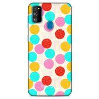 Samsung Galaxy M30s Kılıf Pastel Renkler (30) Silicone Case Turkuaz Pembe