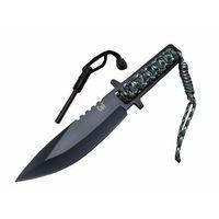 pilelistore Cut Knives F19 TY0453 Magnezyum Kamp Bıçağı 27 cm - Paracord İpli Saplı, Kılıflı