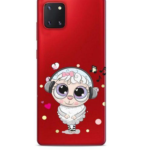 Zoologix (72) Samsung Galaxy Note 10 Lite Şeffaf Kılıf Silikon Desenli