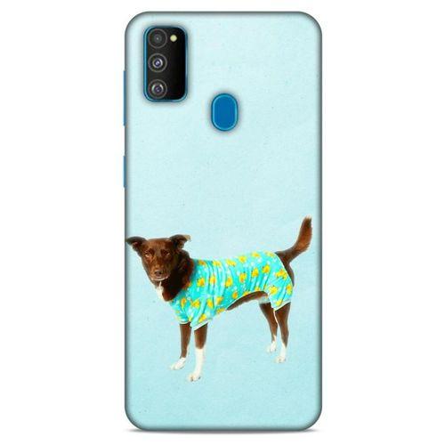 Samsung Galaxy M30s Kılıf Köpek Kıyafetleri (48) Bumper Kılıf Fanila
