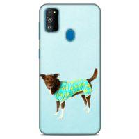Samsung Galaxy M30s Kılıf Köpek Kıyafetleri (48) Bumper Kılıf Fanila