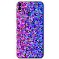 Honor 8x HD Baskılı Kılıf + 9D Tam Ekran Koruyucu - Pixel Mozaik