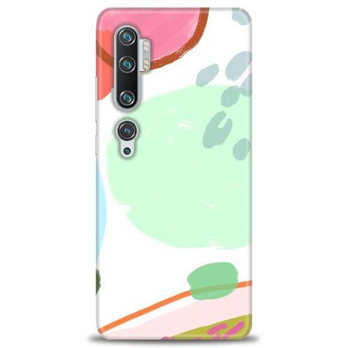 Xiaomi Mi Note 10 Kılıf HD Baskılı Kılıf - Benekli + Tam Ekran Koruyucu