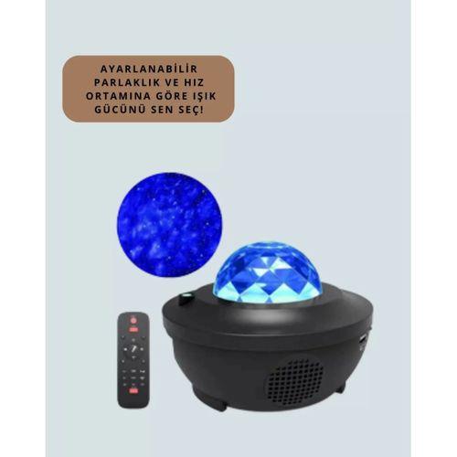 Bluetooth & Usb Müzik Çalar Gece Lambası – 50 m² Kapsama, Uzaktan Kumanda